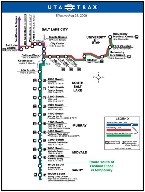 light rail salt lake city map